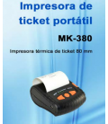 Impresora MUSTEK MK-380B  portátil con Conexión Bluetooth.